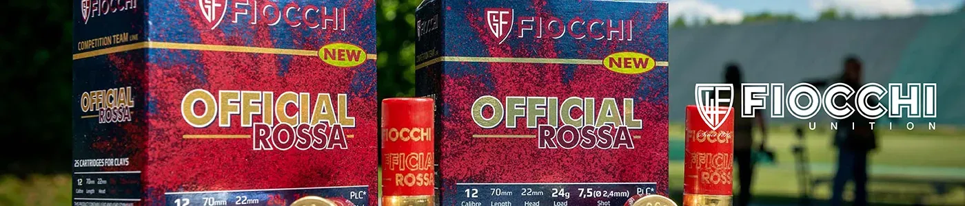 Gunvexa ammunition banner featuring Fiocchi shotgun ammunition