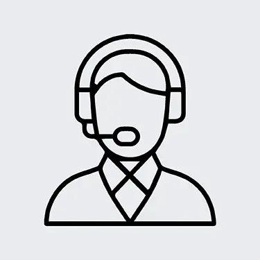 Customer support headset icon