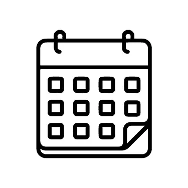 Flexible payment calendar icon