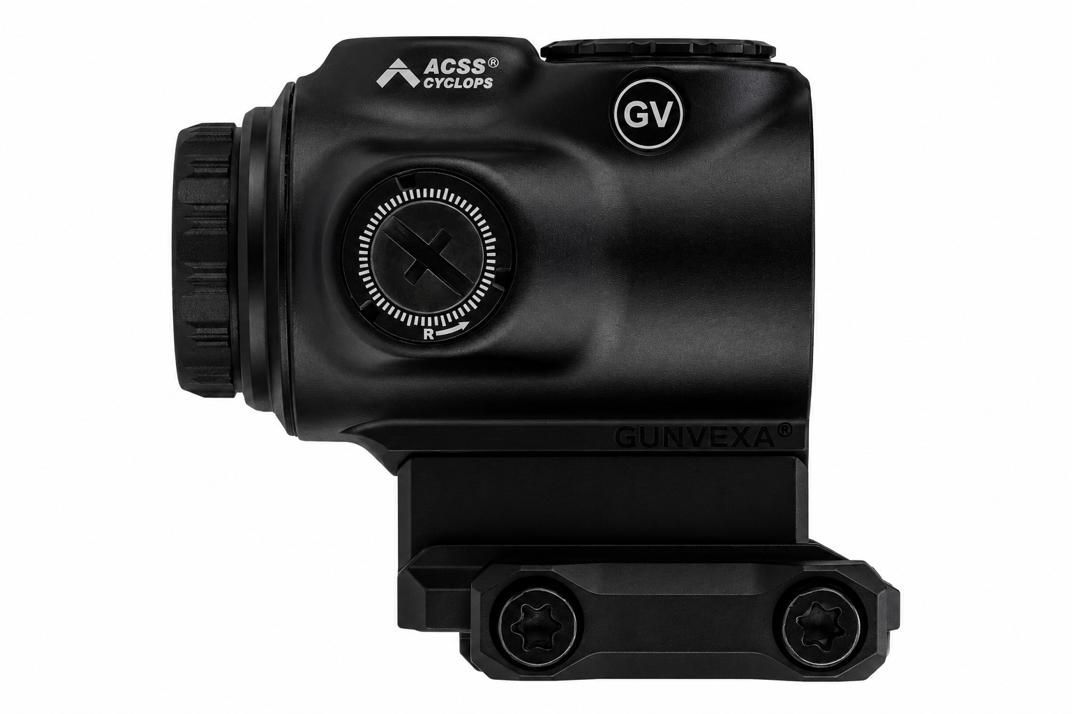 Gunvexa GLx 1x MicroPrism with Red Illuminated ACSS Cyclops Reticle