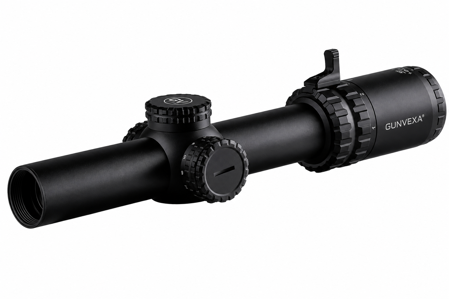 Gunvexa SLx 1-6x24mm SFP Rifle Scope Gen IV - Illuminated ACSS Nova Fiber Wire Reticle - Red Dot Bright®