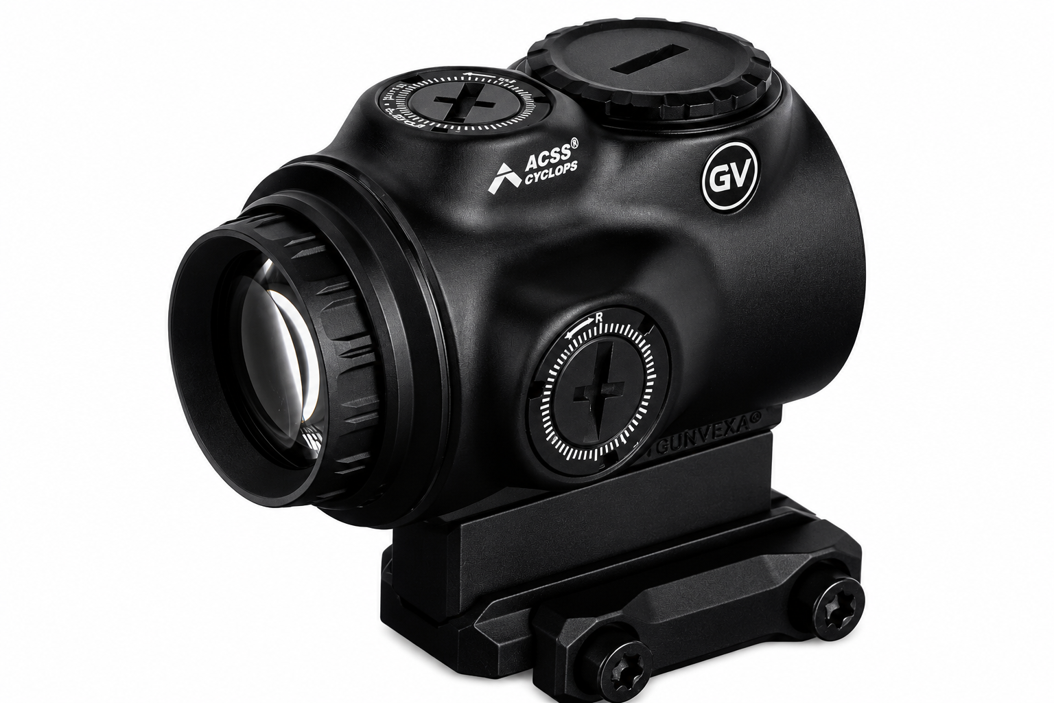 Gunvexa GLx 1x MicroPrism with Red Illuminated ACSS Cyclops Reticle
