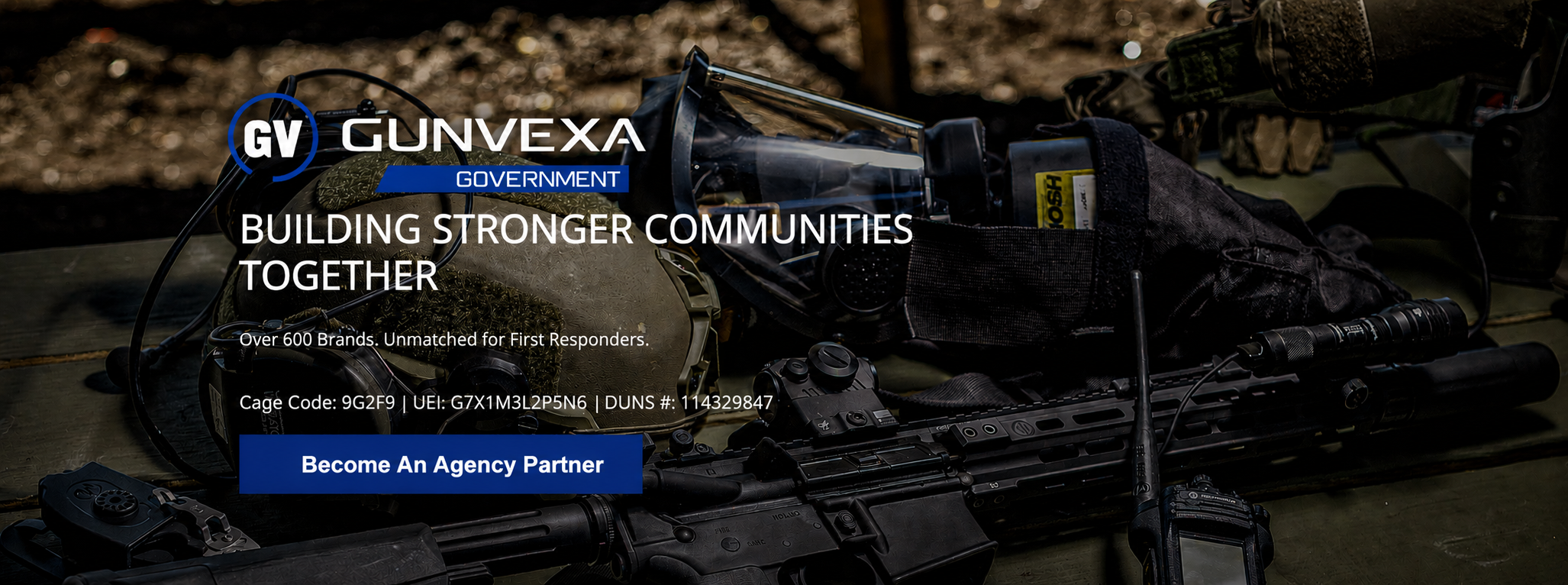 Gunvexa Government tactical gear and agency partner program