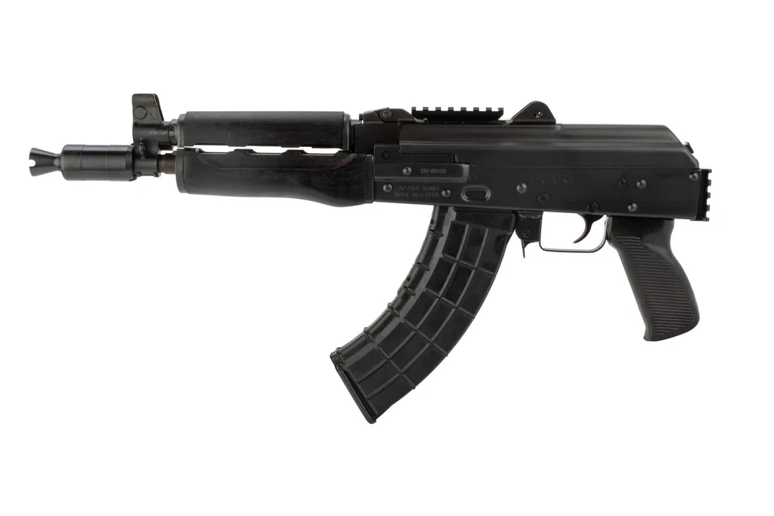Zastava M92 ZPAP AK Pistol with Top Rail - Chrome Lined - Bulged Trunion - Booster