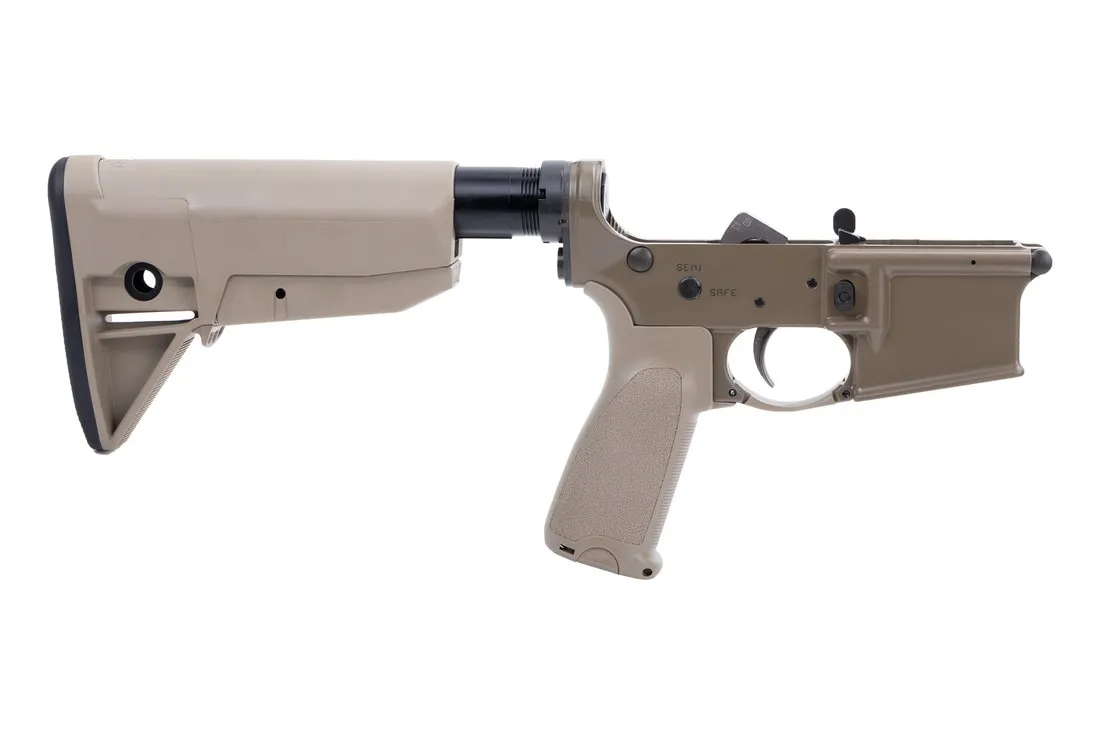 Bravo Company Manufacturing Complete AR-15 MK2 Lower Receiver with Mod 0 Stock – FDE – Primary Arms Exclusive