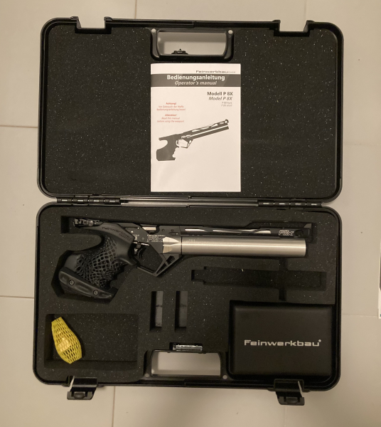 Feinwerkbau P8X Air Pistol Mesh Grip Black S