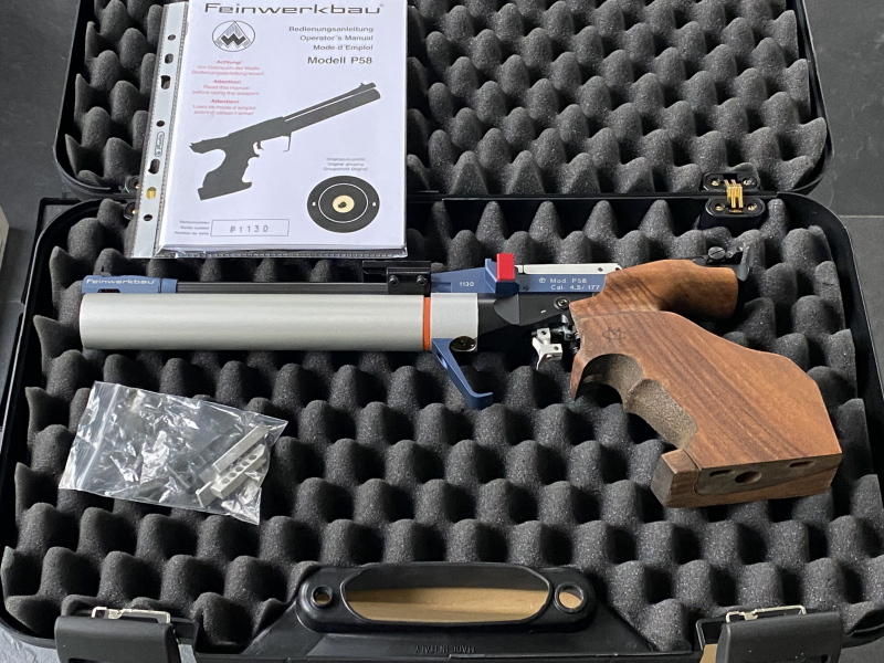 five-shot Feinwerkbau P58 Match air pistol