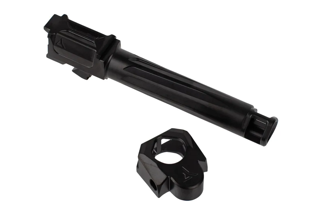 Radian AFTERBURNER + RAMJET INTRA-LOK Combo for GLOCK 19 Gen 3 – Muzzle Compensator and Fluted Barrel
