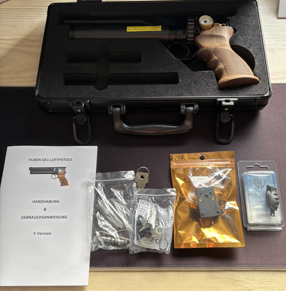 Huben GK1 .22 Air Pistol PCP with F Mark