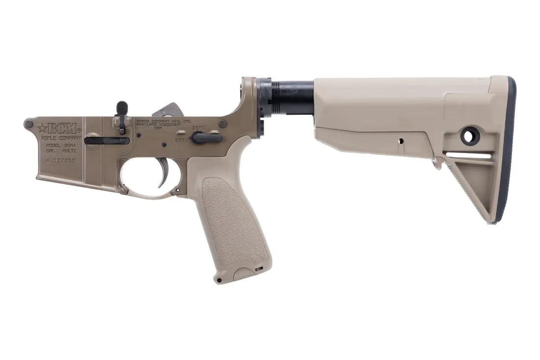 Bravo Company Manufacturing Complete AR-15 MK2 Lower Receiver with Mod 0 Stock - FDE - Primary Arms Exclusive