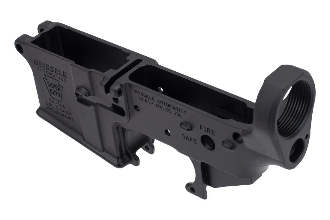 Geissele Automatics Super Duty Stripped AR-15 Lower Receiver - Black