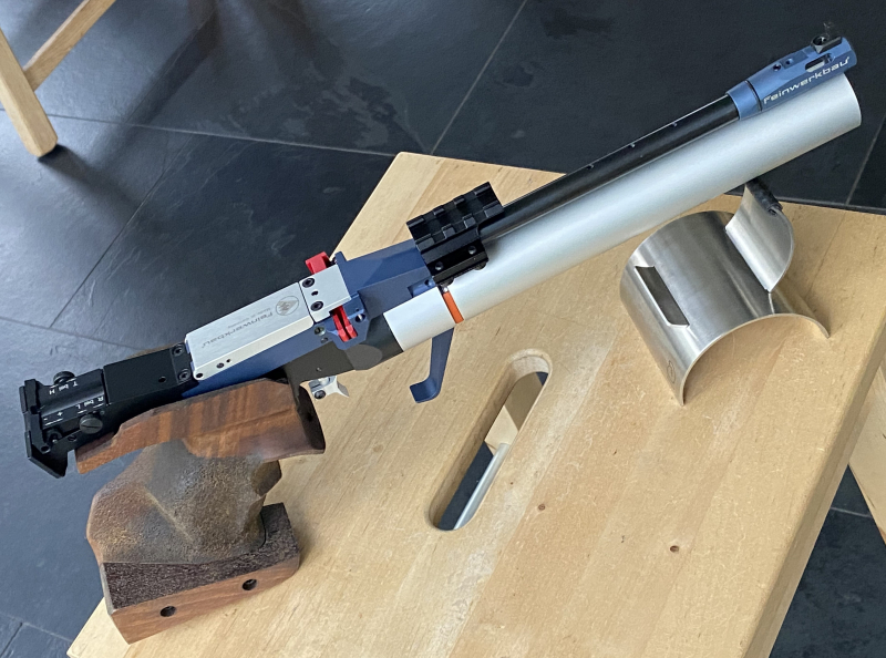 five-shot Feinwerkbau P58 Match air pistol
