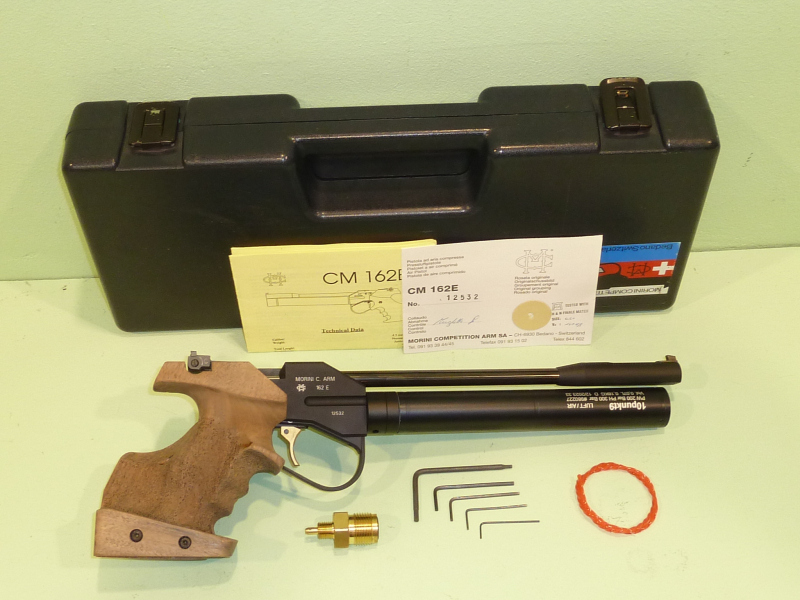 Morini Air Pistol Compressed Air Gun CM162E Cartridge unscrewable