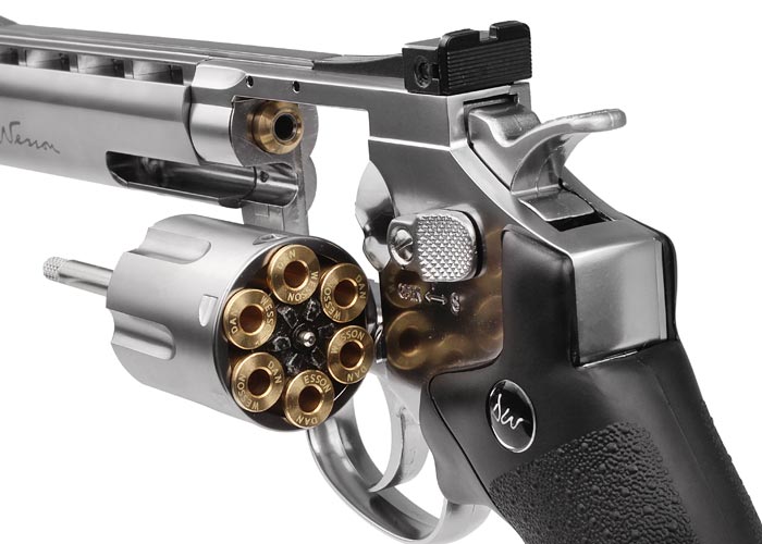 Dan Wesson 6" Pellet Revolver, Silver
