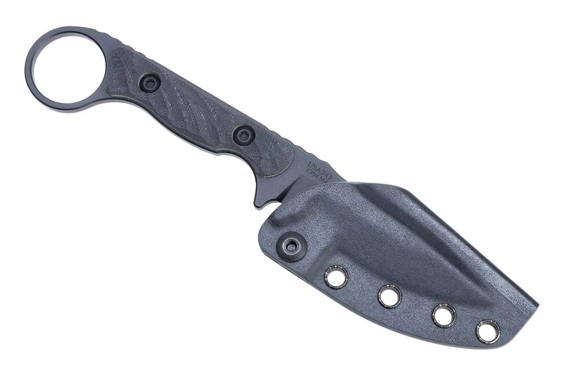 Toor Knives Jank Shank S 3" Fixed Blade Knife - SOCOM Black