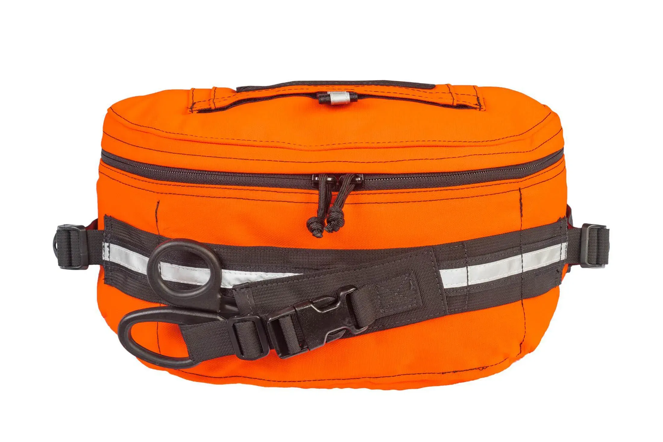 Orange trauma kit for rescue and first aid response