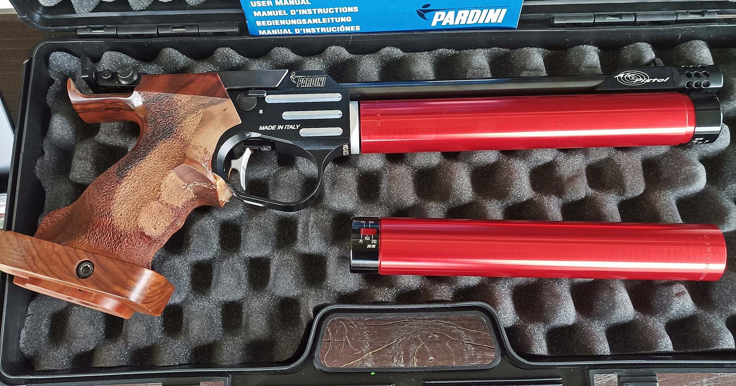 Pardini K10 air pistol for right-handed shooters