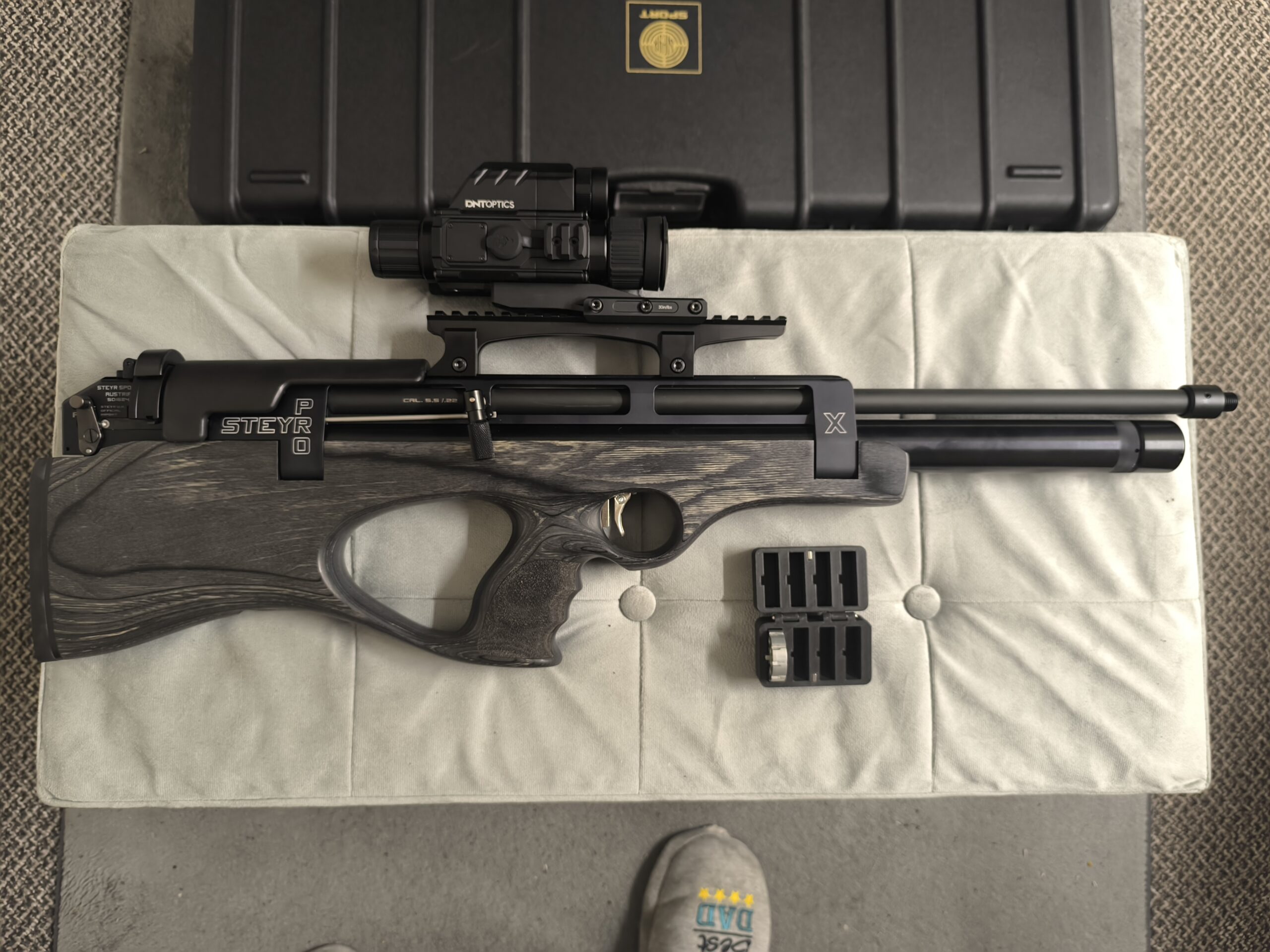 Steyr pro X .22 in laminate 12 months old