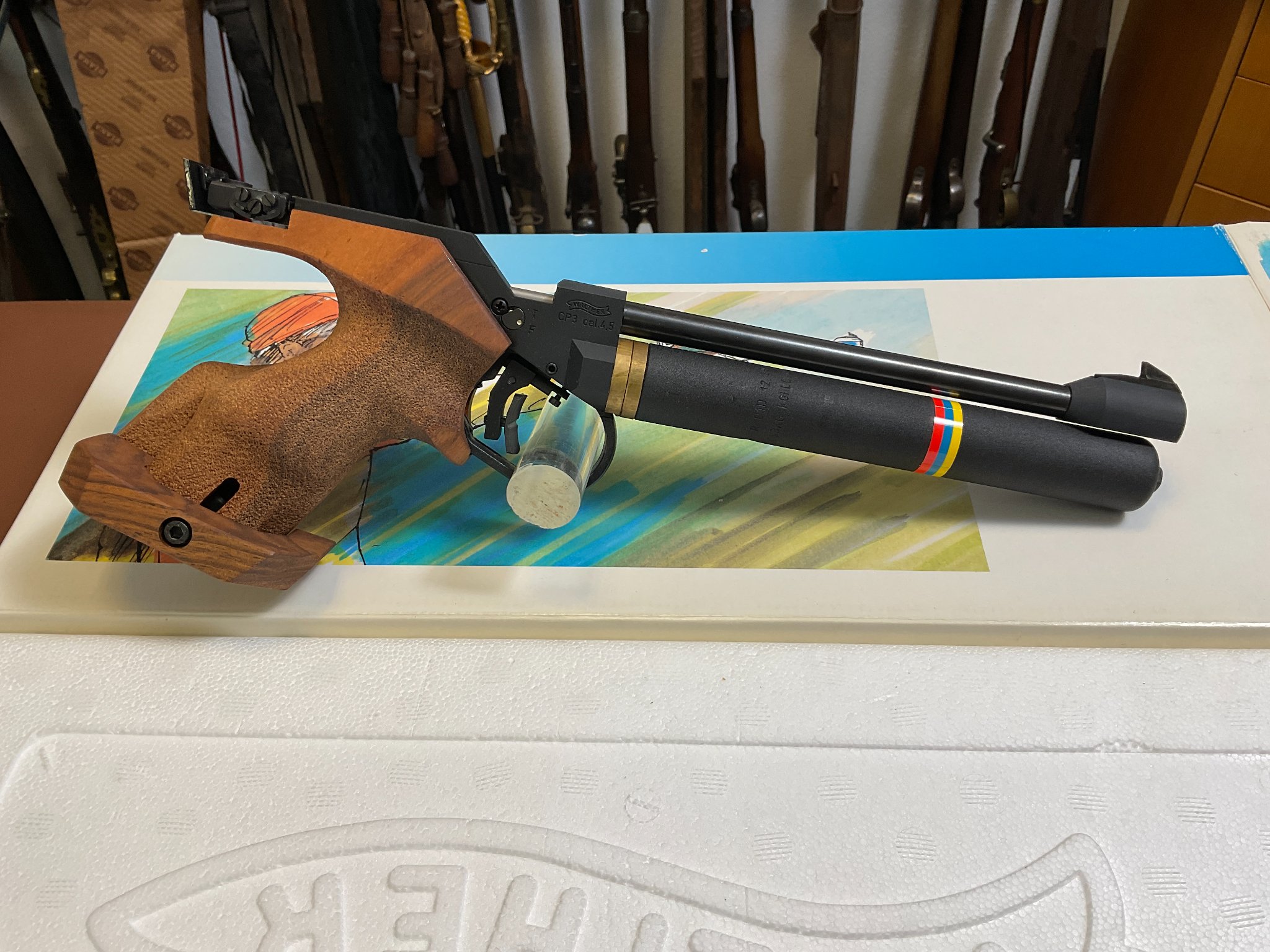 CO2 Pistol Carl Walther Mod.CP3 in Caliber 4.5mm SNR 75425