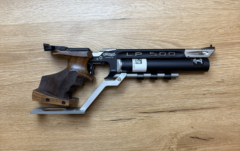 Walther LP 500 M match air pistol, supported, walnut, rightL +DISPLAY PIECE+ Haider Weapons +