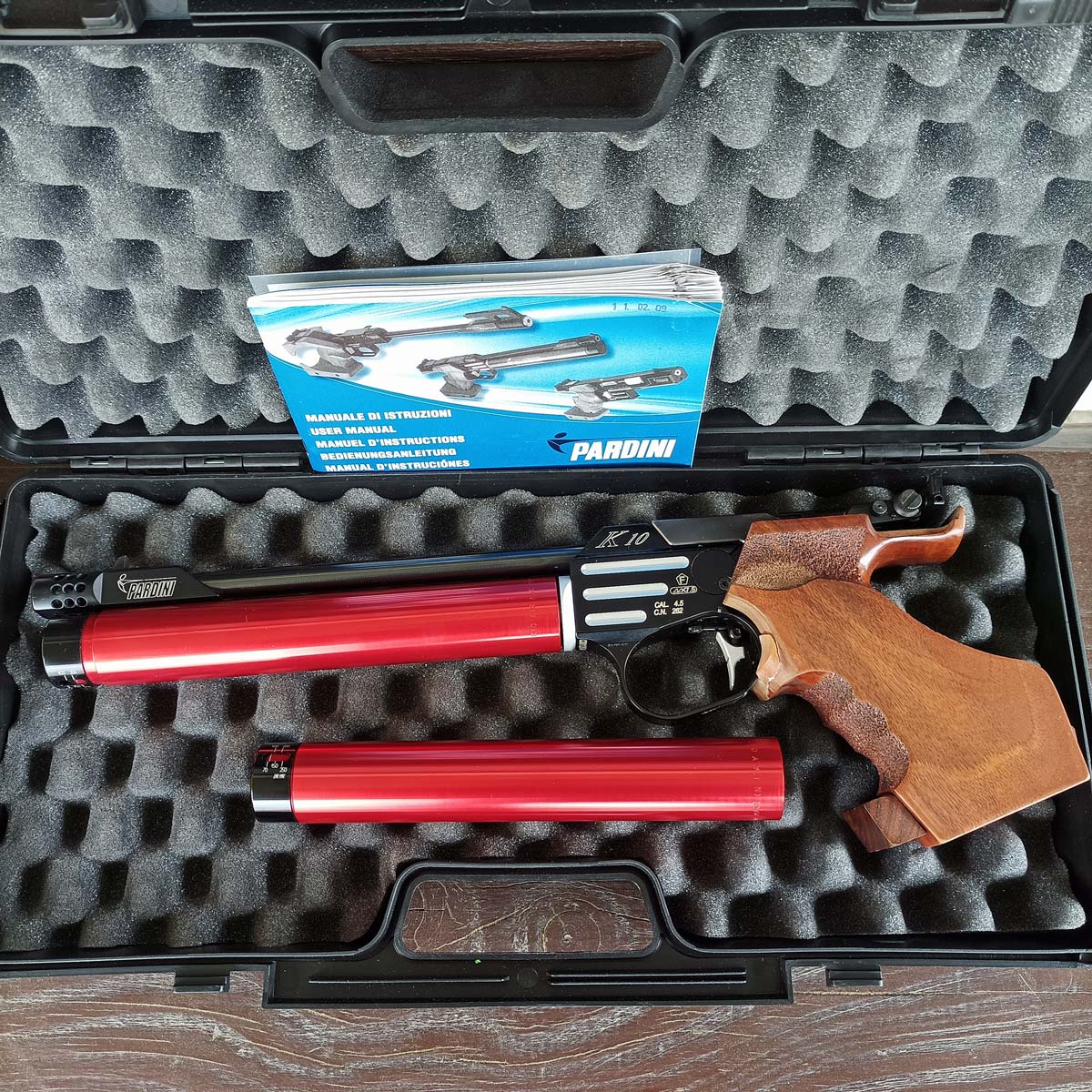 Pardini K10 air pistol for right-handed shooters