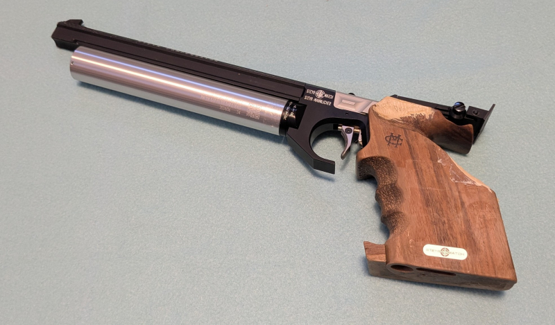 Steyr Air Pistol 1 Right with Shooting Goggles Knobloch