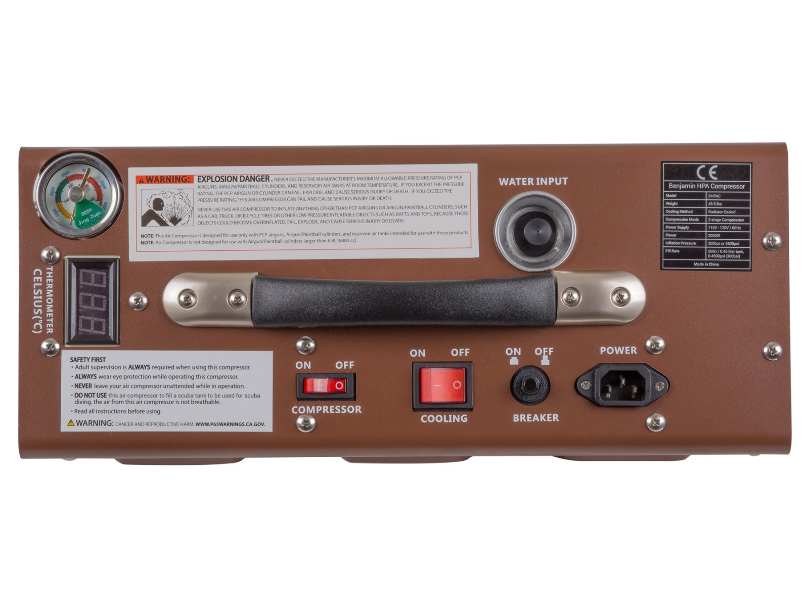 Benjamin Recharge Portable Compressor, 4500 PSI