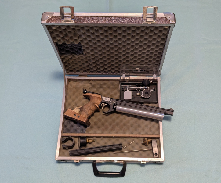 Steyr Air Pistol 1 Right with Shooting Goggles Knobloch