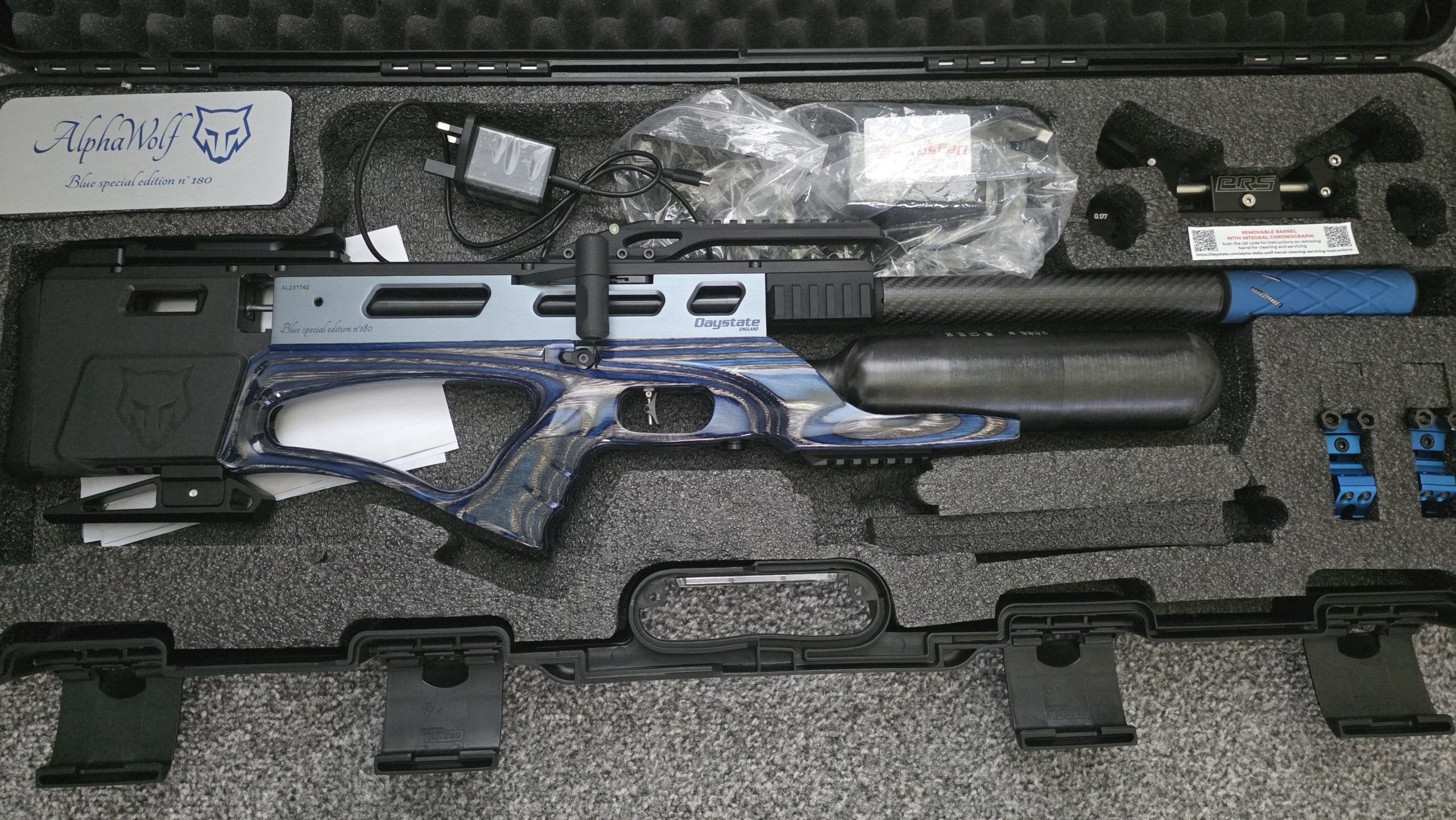 Daystate alpha wolf 1.77 limited edition blue laminate number 180