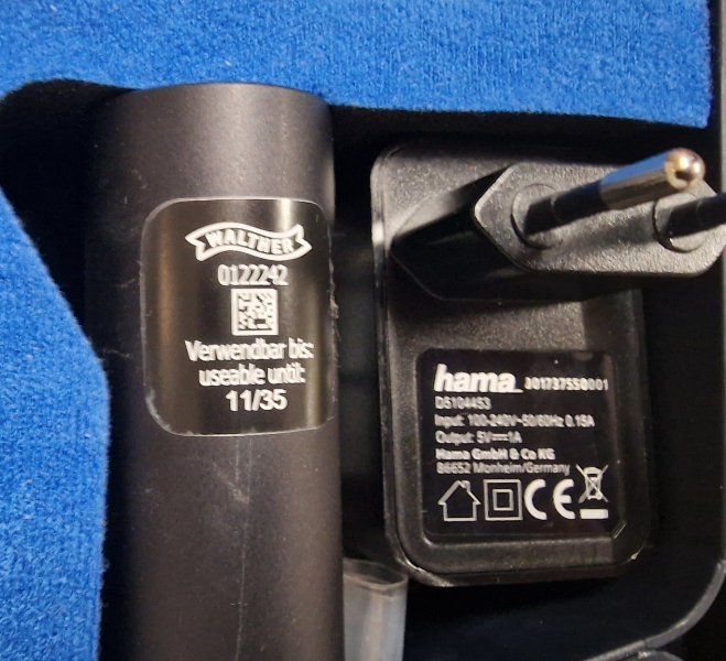 LP 500 demonstration air pistol with electronic trigger.