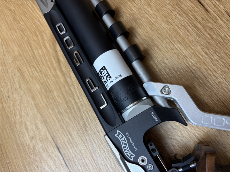 Walther LP 500 M match air pistol, supported, walnut, rightL +DISPLAY PIECE+ Haider Weapons +