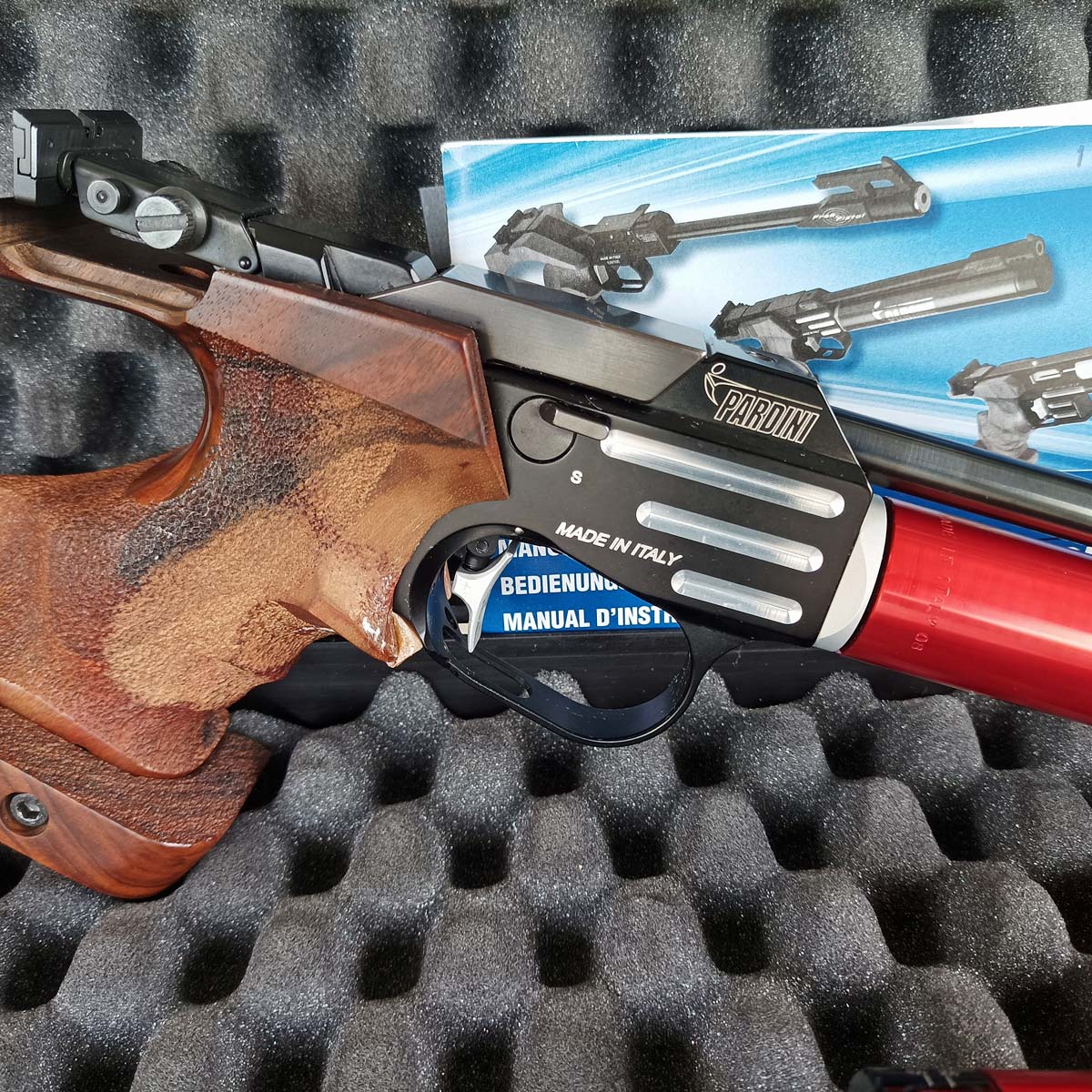 Pardini K10 air pistol for right-handed shooters