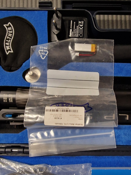 LP 500 demonstration air pistol with electronic trigger.