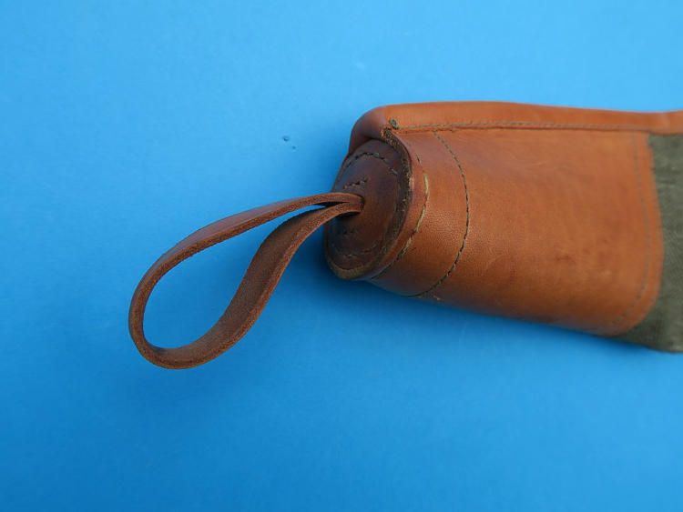 Brand new rustic case for a break-action rifle – canvas with leather trim