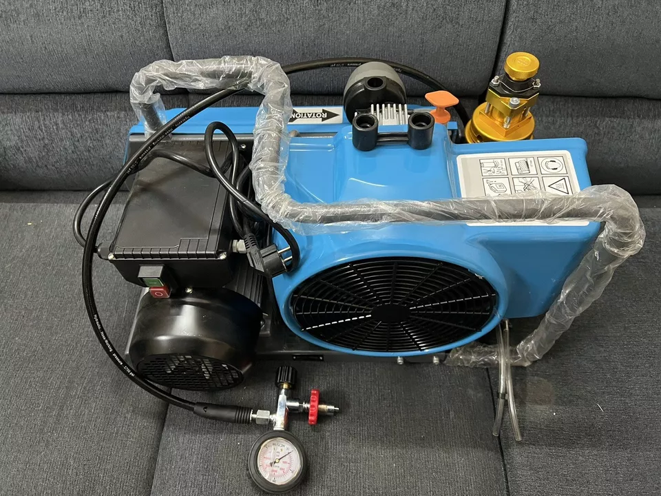 BREATHING AIR COMPRESSOR SCUBA DIVING AND SCBA 4500 PSI 100LMIN. 300 BAR 3.5CFM