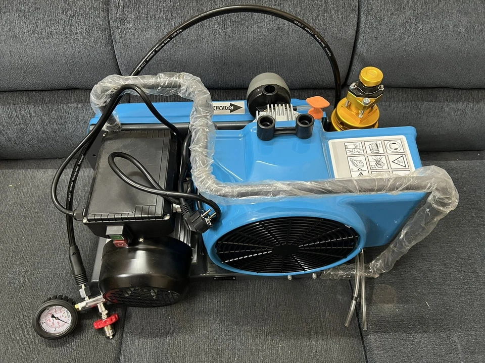 BREATHING AIR COMPRESSOR SCUBA DIVING AND SCBA 4500 PSI 100LMIN. 300 BAR 3.5CFM